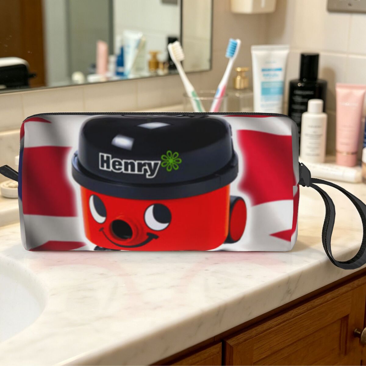 Beauty Makeup Uk - Косметичка-органайзер Henry Hoover с флагом Великобритании,
