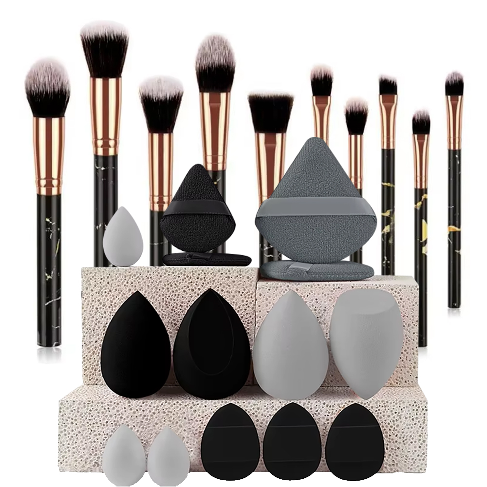 Makeup Beauty Ro - 10 шт. мраморных кистей для макияжа: