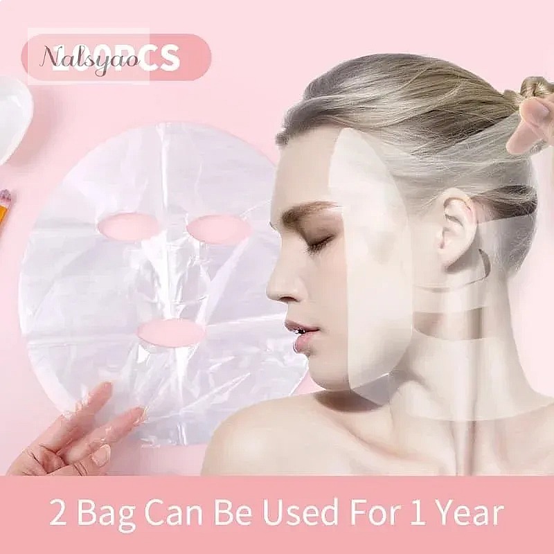 Beauty Full Makeup - 100–500 шт. одноразовых прозрачных пластиковых масок